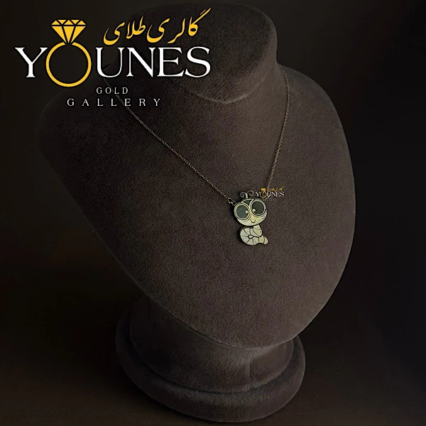 گردنبند تمام طلا حکاکی کرم